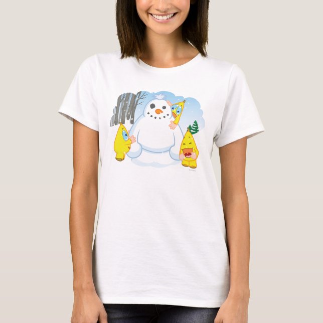 T-shirts Boneco de neve de Zingoz (Frente)