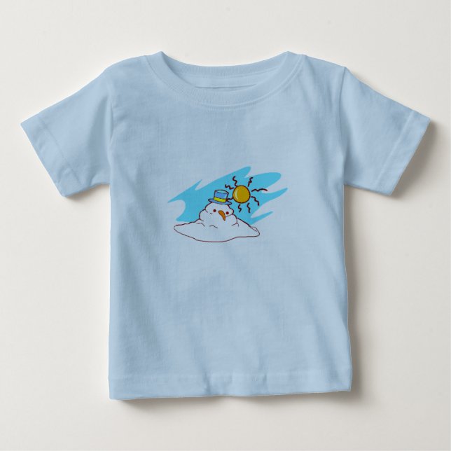T-shirts Boneco de Neve Derretendo - (Frente)
