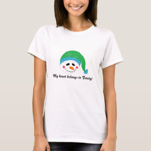 T-shirts Boneco de Neve Grande Sorriso