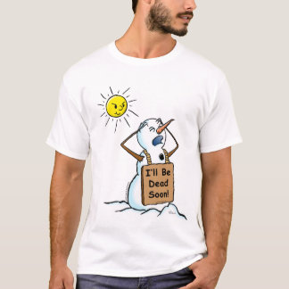 T-shirts boneco de neve inoperante