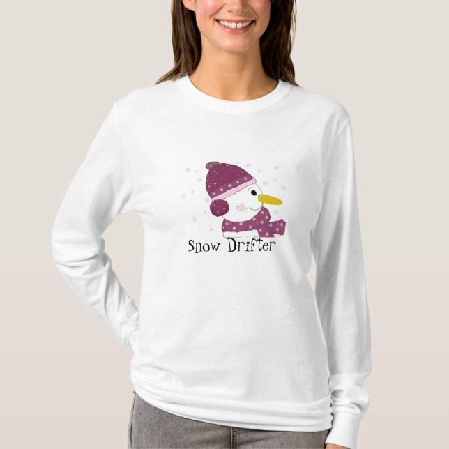 T-shirts Boneco de Neve - Neve à Deriva (Frente)