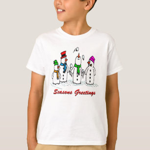 T-shirts Bonecos de neve de mnanipulação