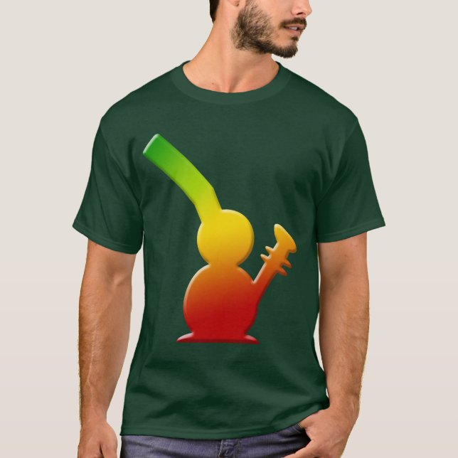 T-shirts Bong sobre - a reggae Rasta Bong o estilo de vida (Frente)