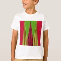 Bonita design de arte fractal verde-amarela vermel