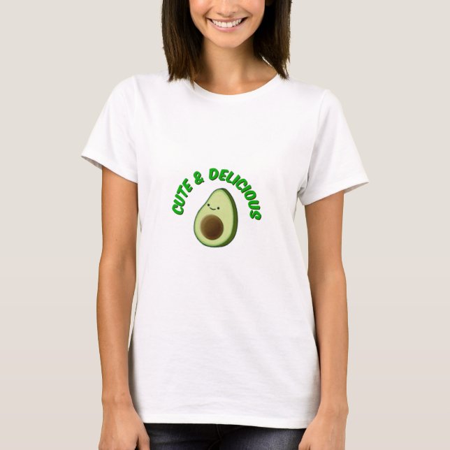 T-shirts Bonita E Deliciosa Avocado (Frente)
