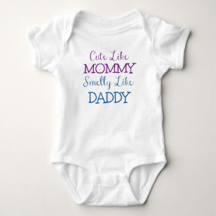 T-shirts Bonito como as mamães Smelly como o pai