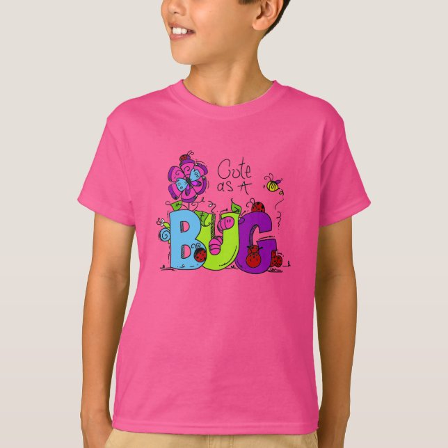 T-shirts Bonito como um inseto (Frente)
