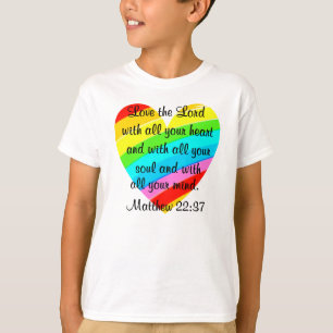 T-SHIRTS BONITO MATTHEW 22:37 AMOR DESIGN