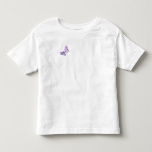 T-shirts Bonito Watercolor - Borboletas Púrpuras