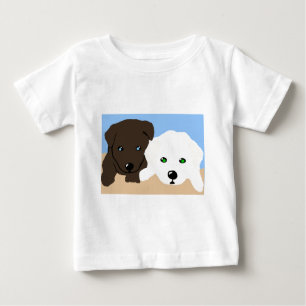 T-shirts Bons presentes de arte de filhote Labrador, de cor