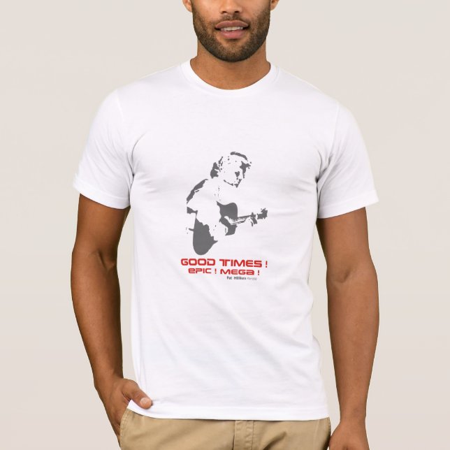 T-shirts Bons tempos (cinzentos) (Frente)