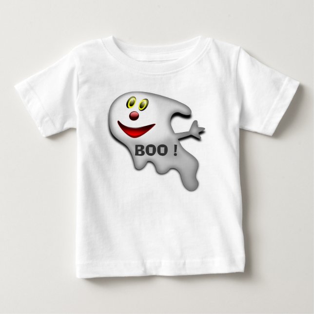 T-SHIRTS BOO! FELIZ HALLOWEEN GHOST (Frente)
