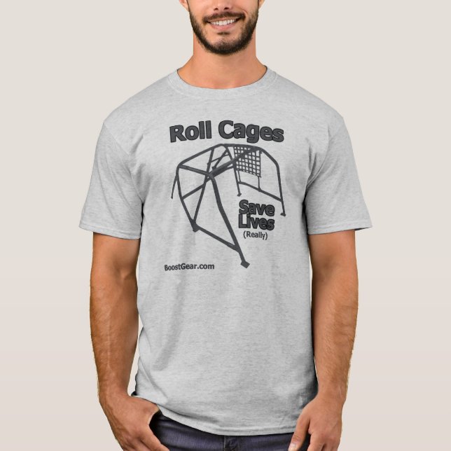 T-shirts BoostGear.com - gaiolas do rolo salvar vidas - (Frente)