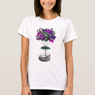 T-shirts Borboleta 2 Purple e Green