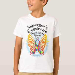 T-shirts Borboleta 3 da síndrome de Asperger