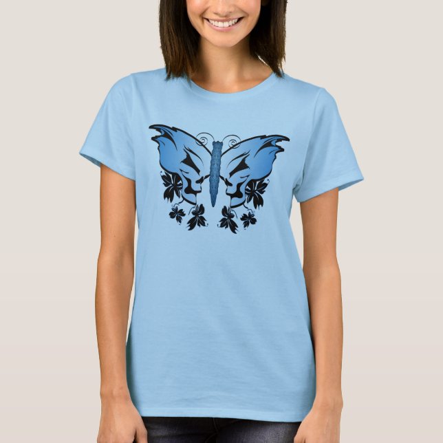 T-shirts Borboleta Azul (Frente)