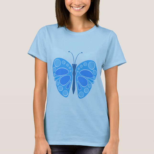 T-shirts Borboleta Blueberry Sky 60s (Frente)