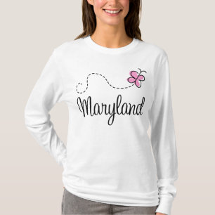 T-shirts Borboleta bonito Maryland