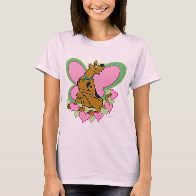 T-shirts Borboleta bonito Scooby-Doo (Frente)