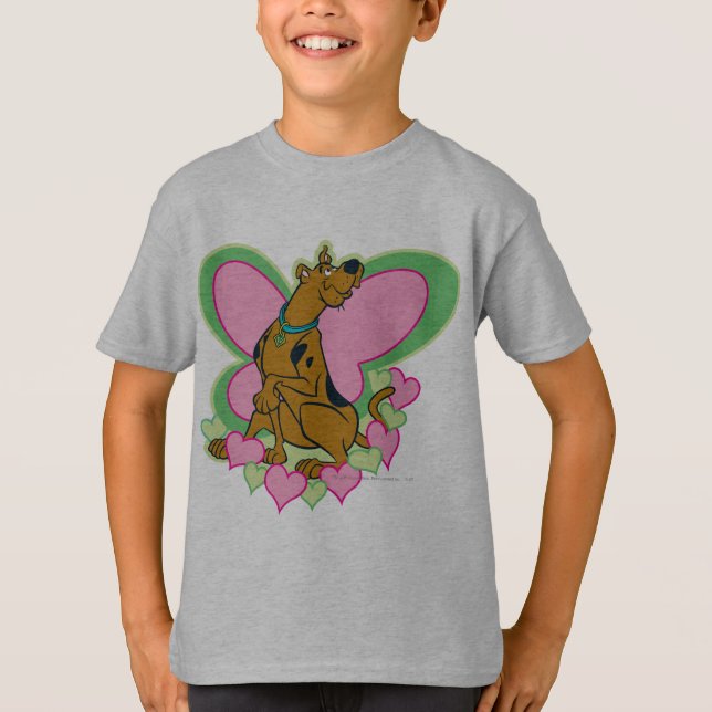T-shirts Borboleta bonito Scooby-Doo (Frente)