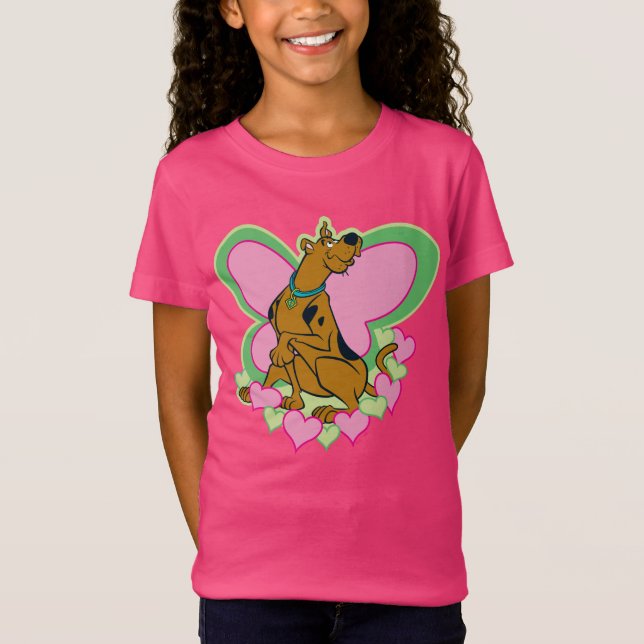 T-shirts Borboleta bonito Scooby-Doo (Frente)