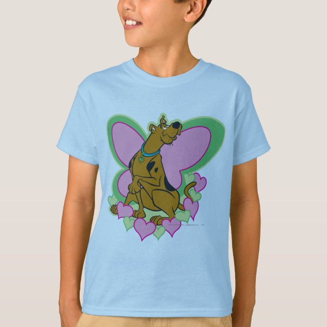 T-shirts Borboleta bonito Scooby-Doo (Frente)
