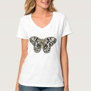 T-shirts Borboleta branca e preta