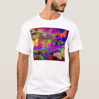 T-shirts Borboleta-Camisa de Psychedellic