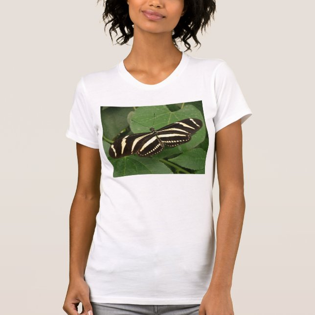 T-shirts Borboleta de Zebra Longwing T Shirt (Frente)