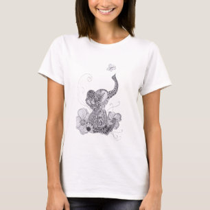 T-shirts Borboleta do elefante