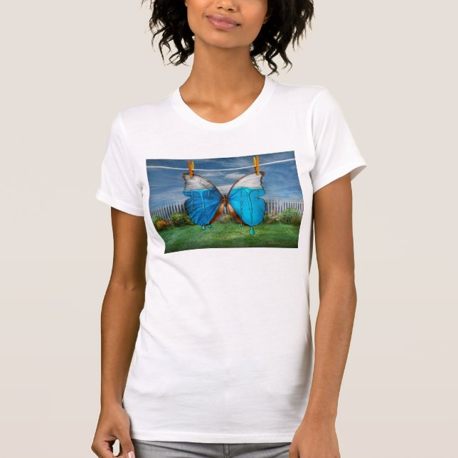 T-shirts Borboleta - Morpho - eu di-a-ar quando o (Frente)