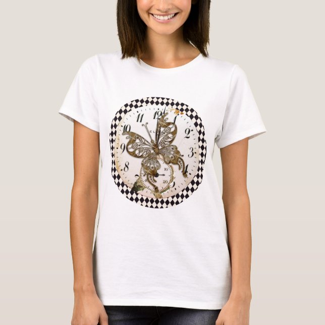 T-shirts Borboleta Steampunk (Frente)