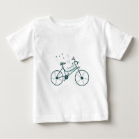 Borboletas de bicicleta e flores Design de liberda