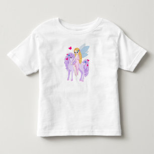T-shirts Borboletas & pônei cor-de-rosa da lavanda