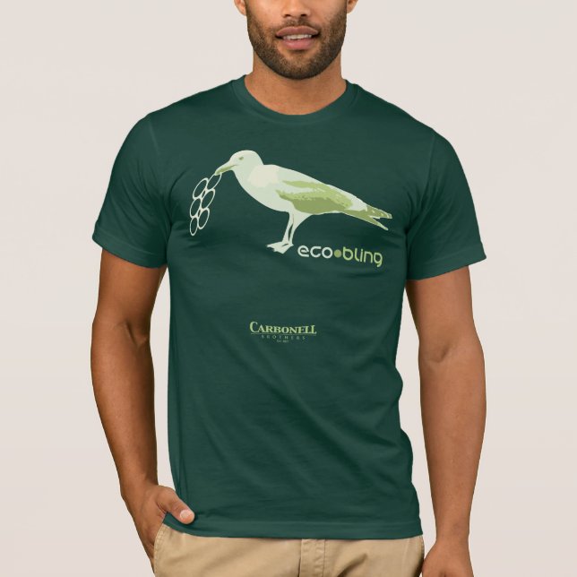 T-shirts borbulhamento ecológico (Frente)