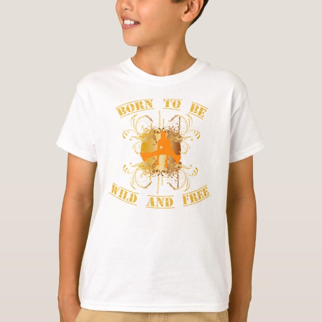 T-shirts born to ferozmente and free (Frente)