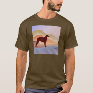 T-shirts Borzoi da miragem da montanha