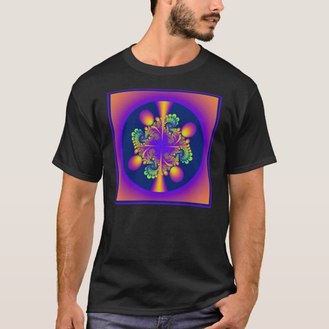 T-shirts bosque da floresta no por do sol (Frente)