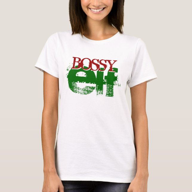 T-shirts BOSSY elf (Frente)