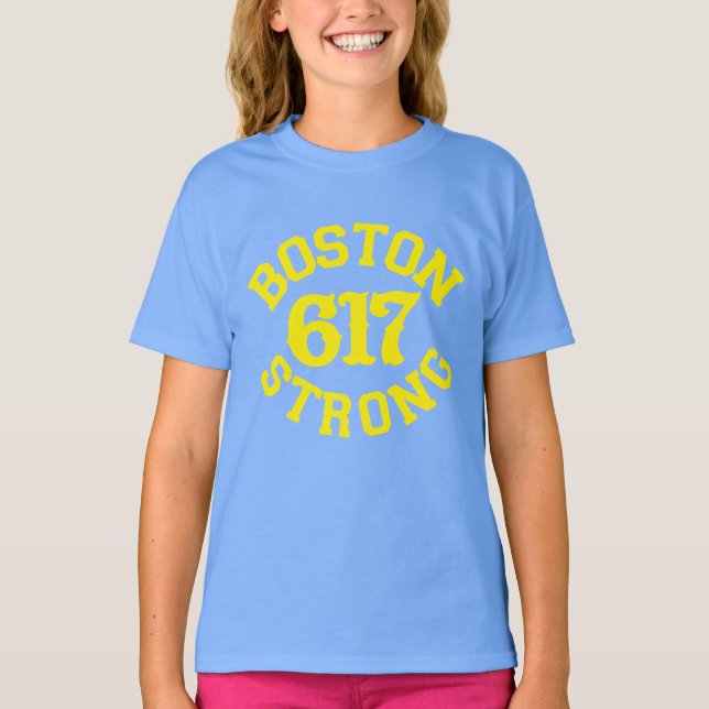 T-shirts Boston 617 Strong Classic (Frente)