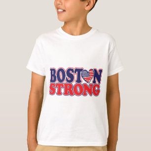 T-shirts Boston Forte com Amricah Heart