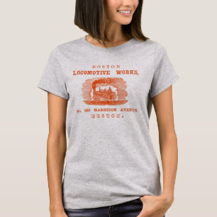 T-shirts Boston Locomotive Works, 1852, laranja
