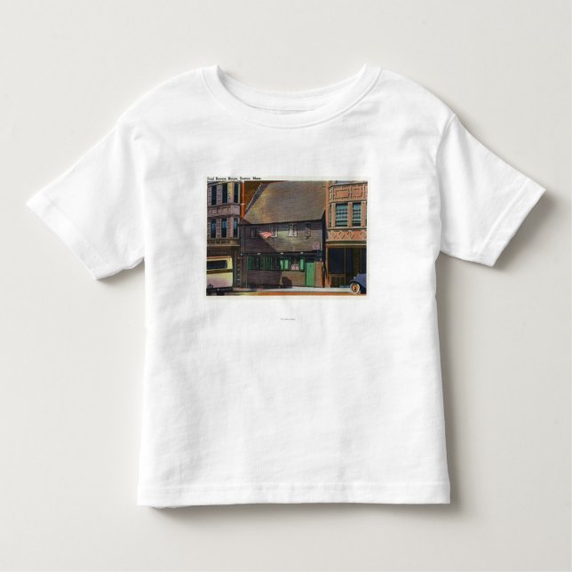 T-shirts Boston, MassachusettsView da casa de Paul Revere (Frente)