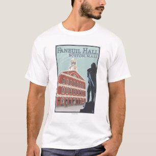 T-shirts Boston, opinião de MassachusettsFaneuil Salão