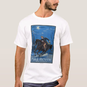 T-shirts Boston, passeio de MassachusettsPaul Revere