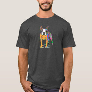 T-shirts Boston Terrier em grafite