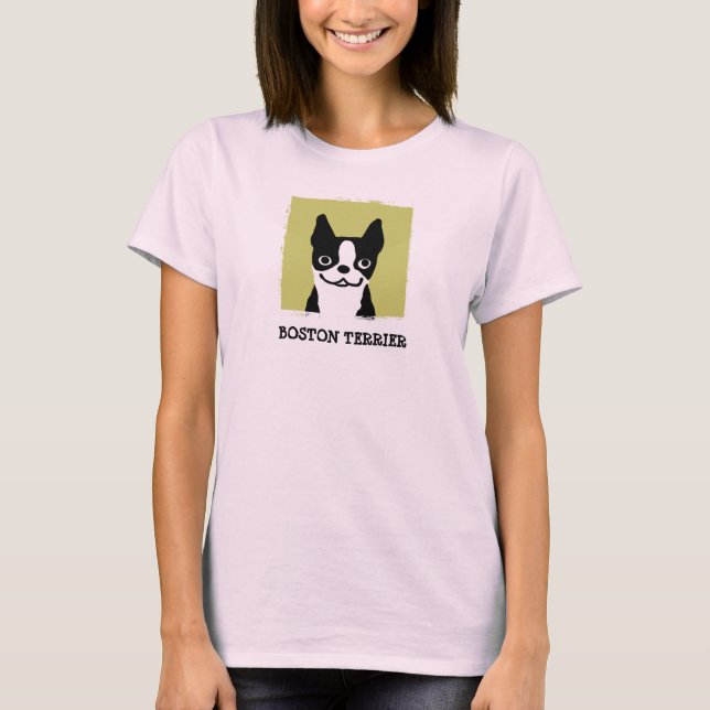 T-shirts Boston Terrier | Face Cachorra (Frente)