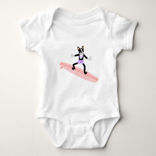 T-shirts Boston Terrier Surfer Girl