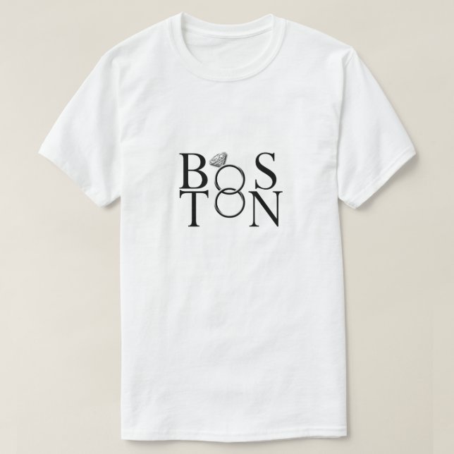 T-shirts Boston Wedding (Frente do Design)