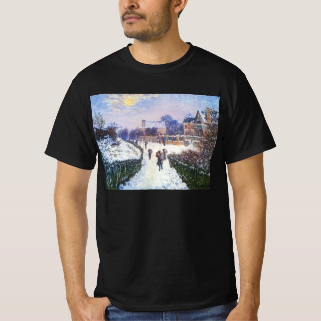 T-shirts Boulevard Santo Denis Argenteuil por Claude Monet (Frente)